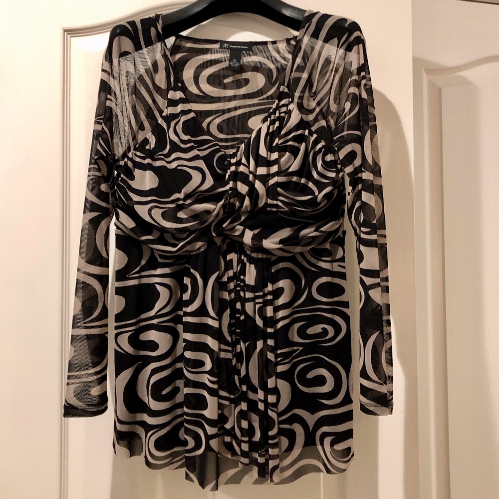 INC Pleted Gathered Top